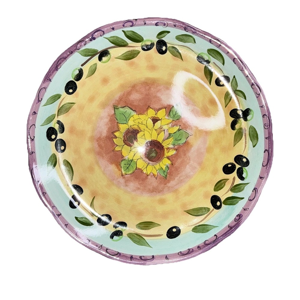 Sango Tuscan Gardens Sunflower 3076 Sue Zipkin 8-1/4" Salad Plate